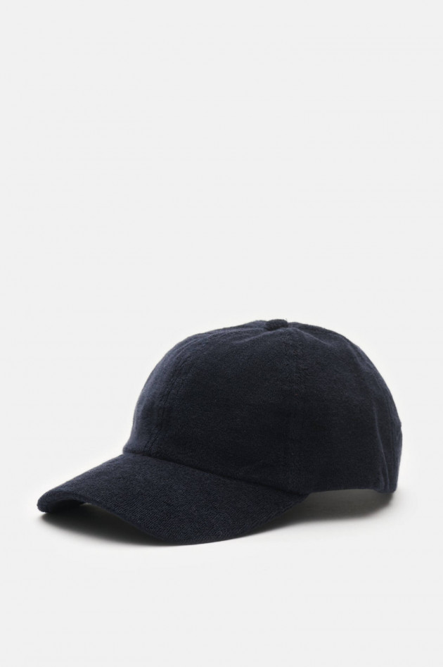 04651/ Frottee Basecap in Navy