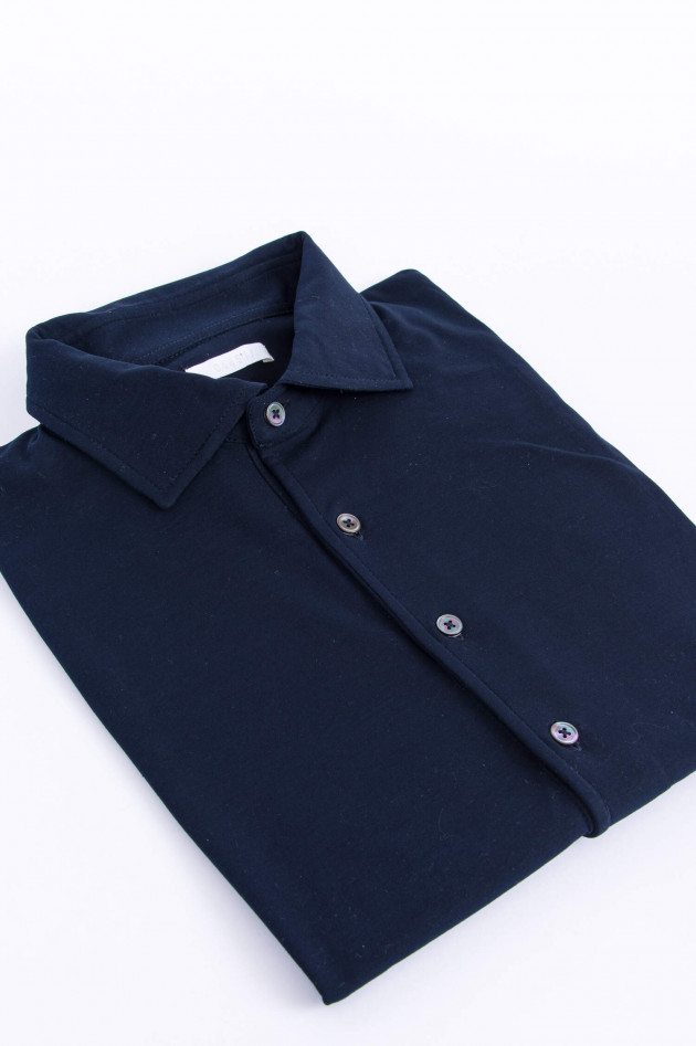 04651/ Zeitloses Poloshirt in Navy