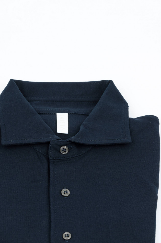 04651/ Zeitloses Poloshirt in Navy