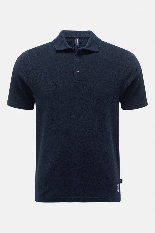 04651/ Frotee Polo in Navy