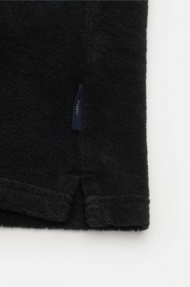 04651/ Frottee Polo in Navy
