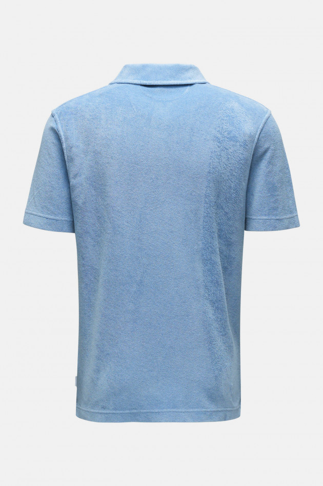 04651/ Frottee Poloshirt TERRY in Hellblau