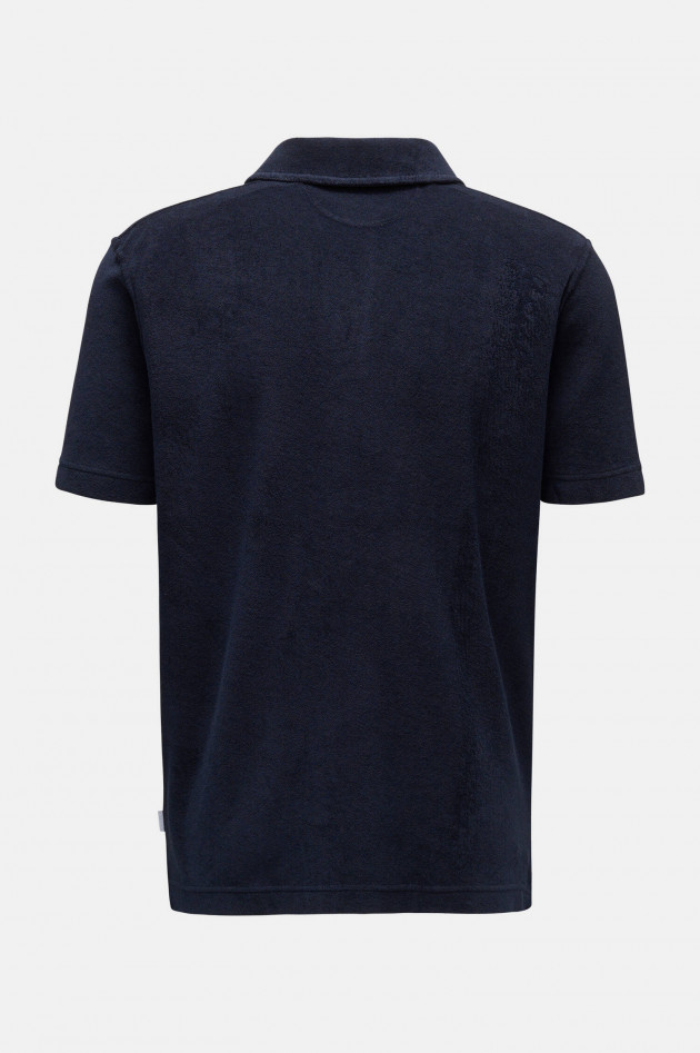 04651/ Frottee Poloshirt TERRY in Navy