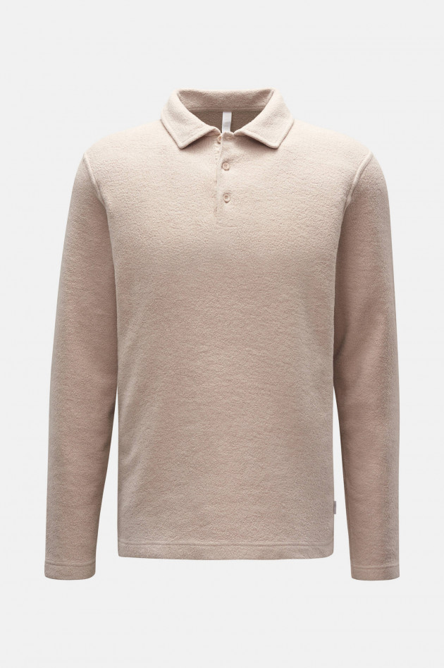 04651/ Fleece Polsohirt in Beige
