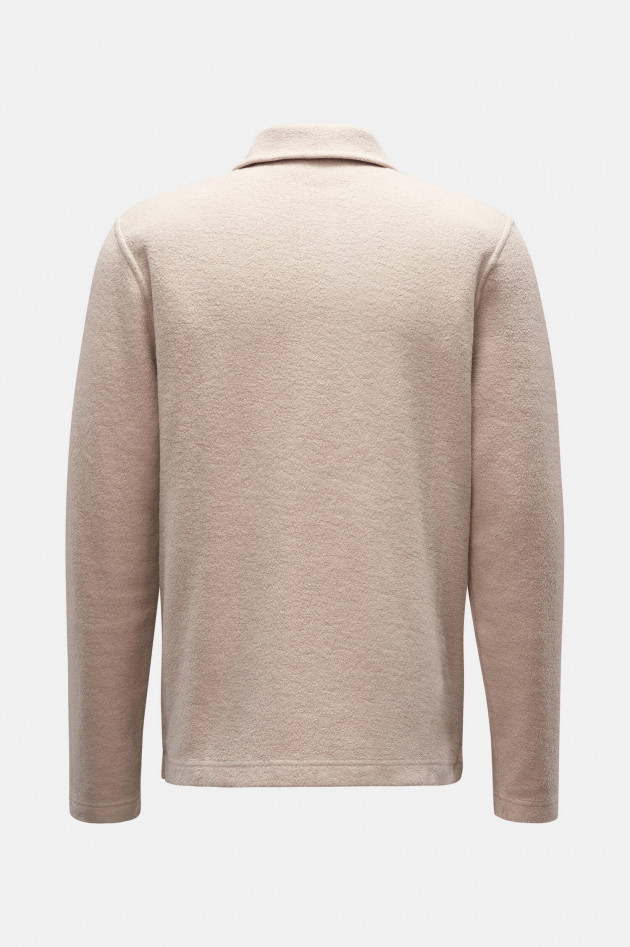 04651/ Fleece Polsohirt in Beige