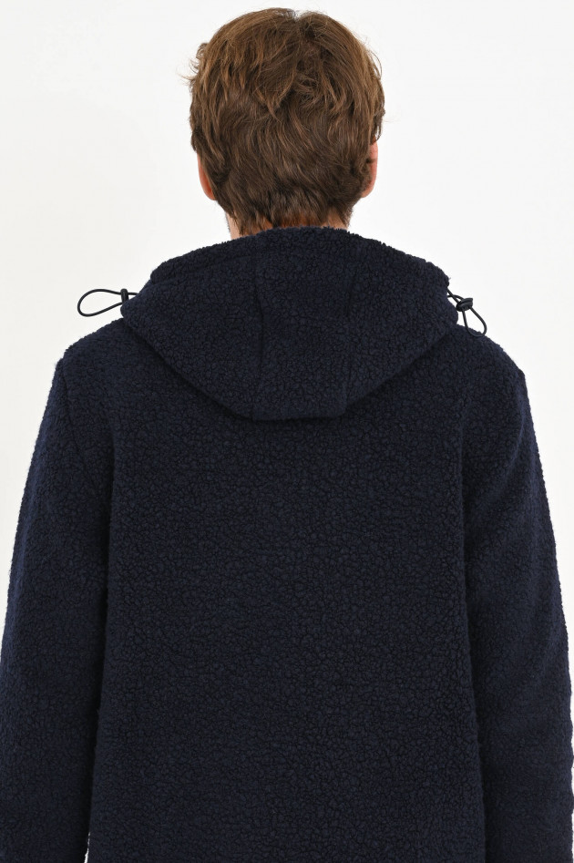 04651/ Teddy Hoodie in Navy