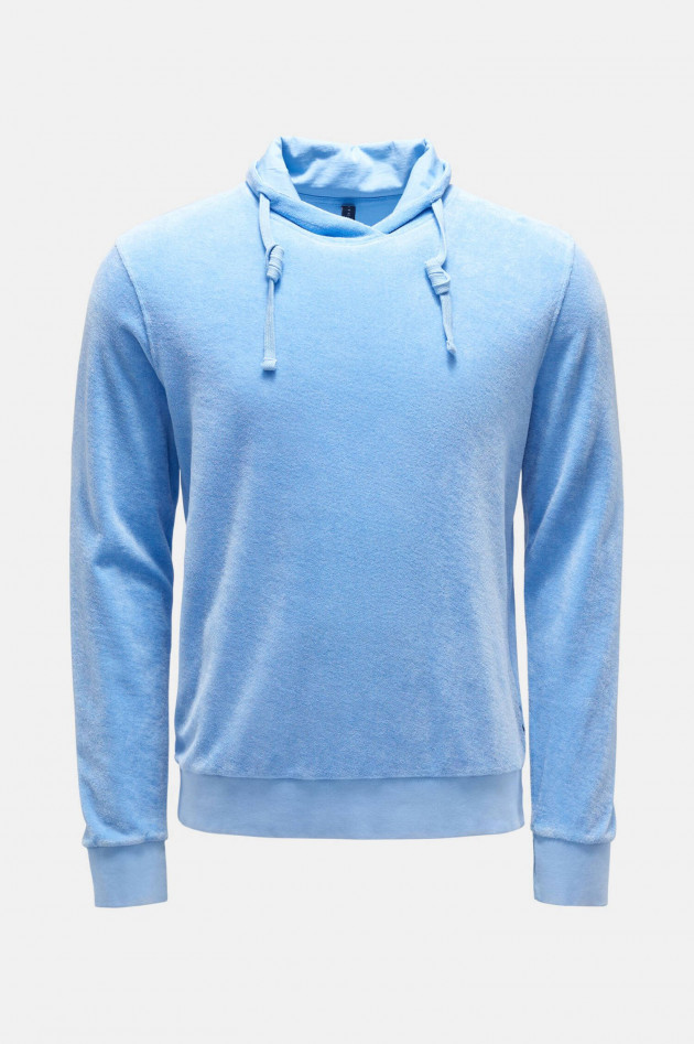 04651/ Frottee Sweater in Himmelblau