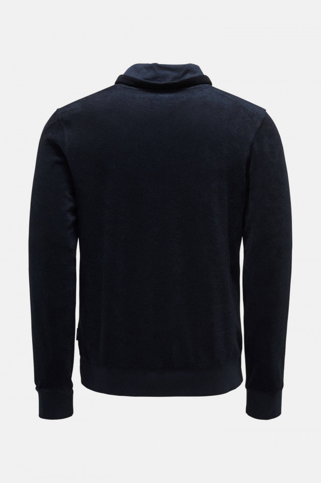 04651/ Frottee Sweater in Navy