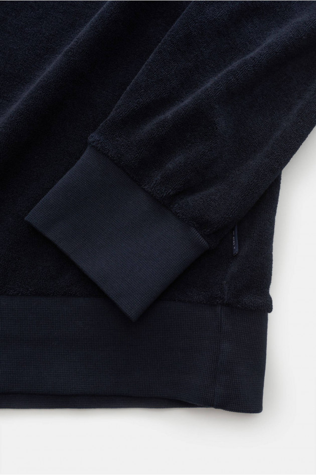 04651/ Frottee Sweater in Navy