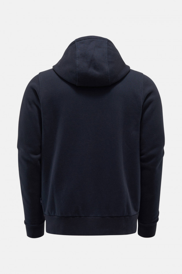 04651/ Hoodie mit Reißverschluss in Navy