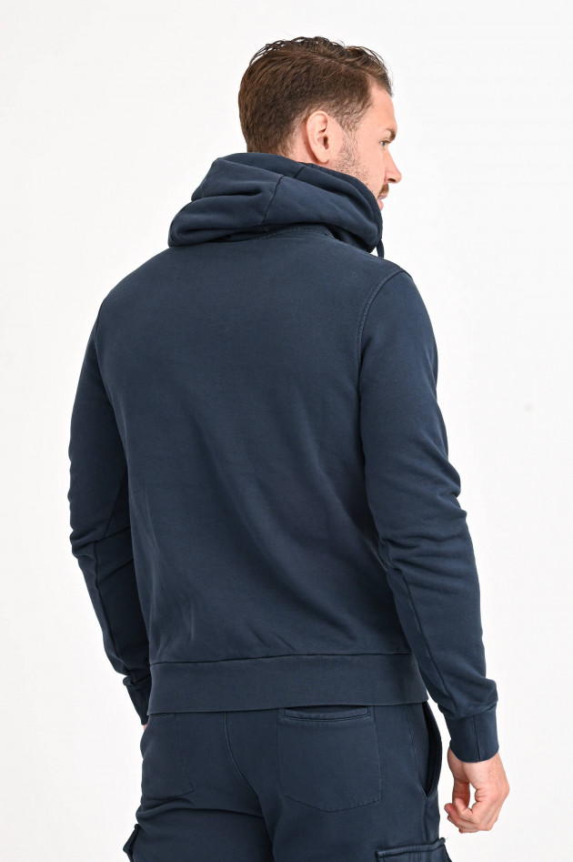 04651/ Hoodie aus Bio-Baumwolle in Navy