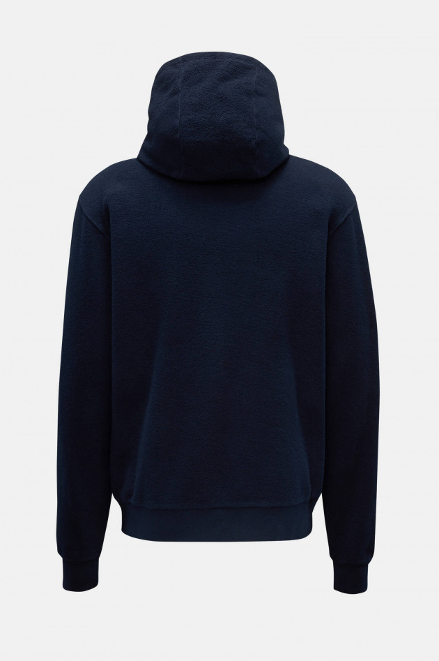 04651/ Fleece Hoodie OYSTER in Navy