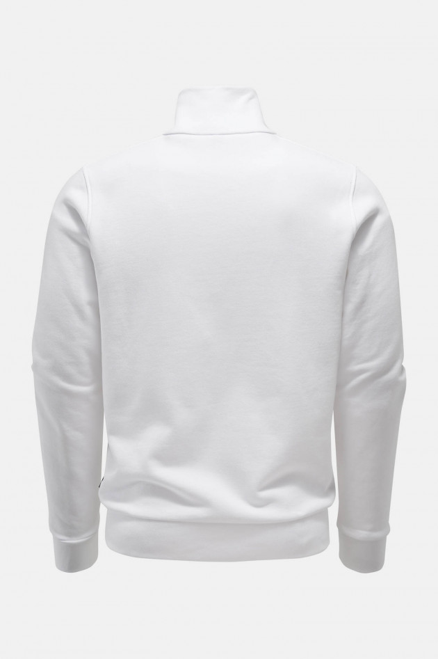 04651/ Sweater mit Stehkragen in Weiß