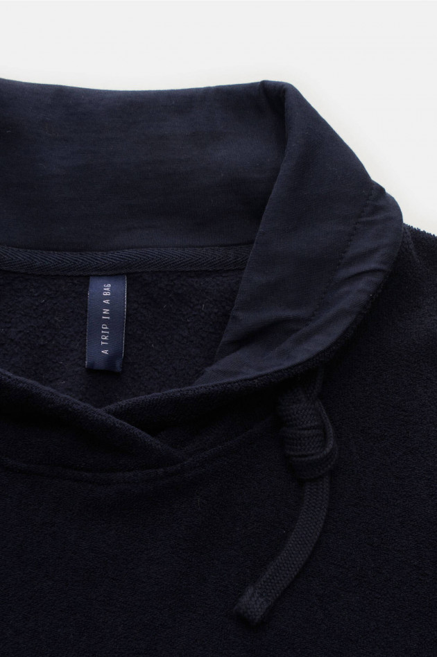 04651/ Frottee Sweater in Navy