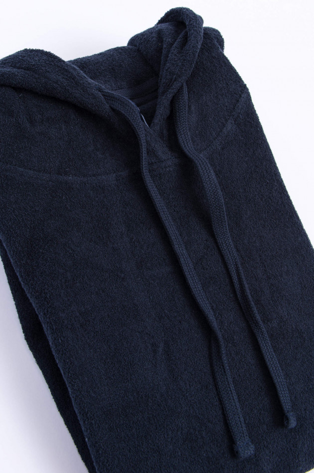 04651/ Frottee-Hoodie in Navy