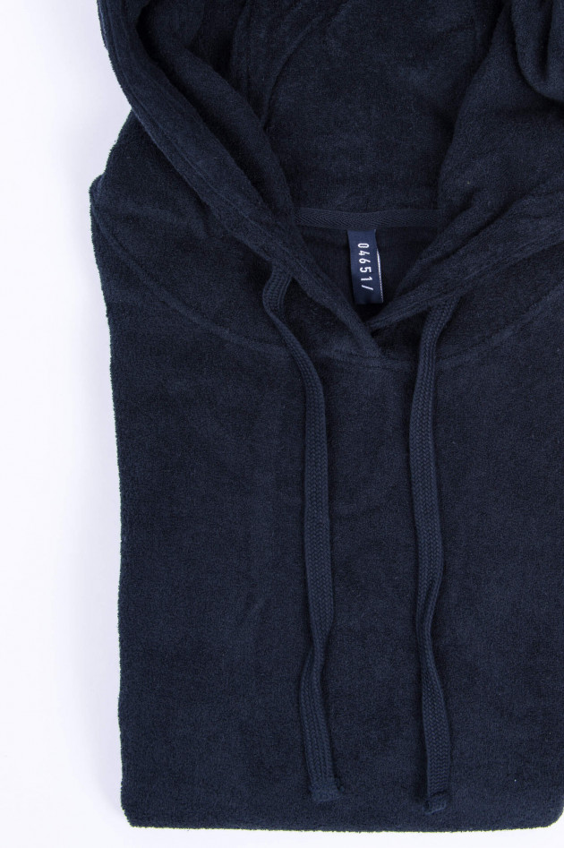 04651/ Frottee-Hoodie in Navy