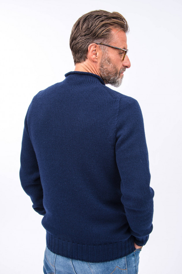 04651/ Pullover aus reinem Kaschmir in Navy