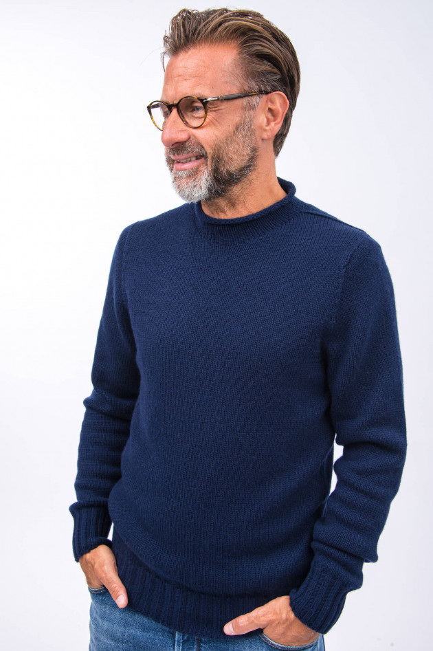 04651/ Pullover aus reinem Kaschmir in Navy