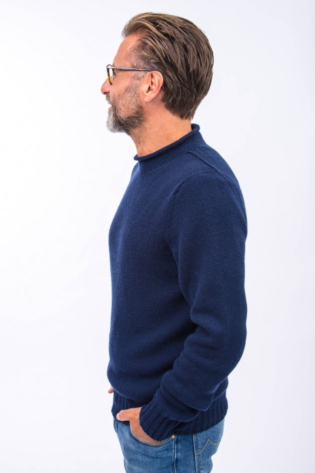 04651/ Pullover aus reinem Kaschmir in Navy