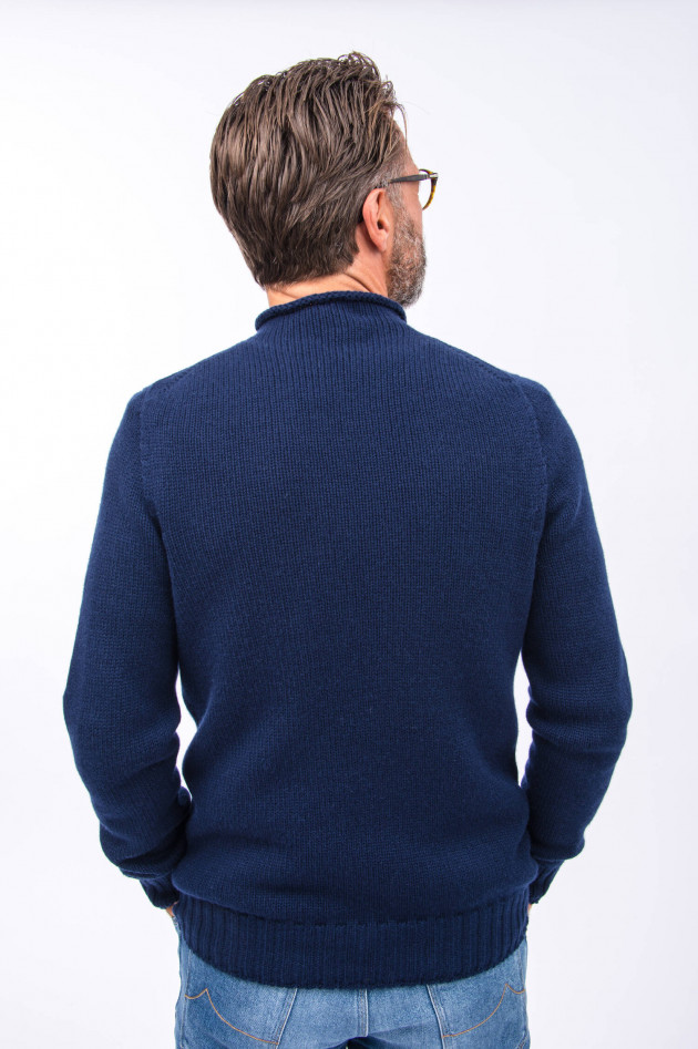 04651/ Pullover aus reinem Kaschmir in Navy