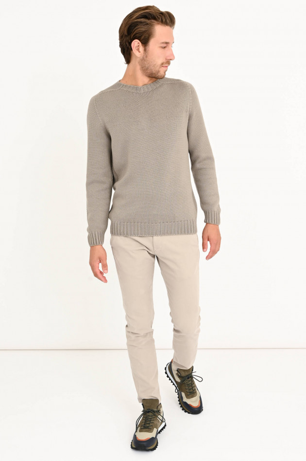 04651/ Pullover aus Schurwolle in Taupe