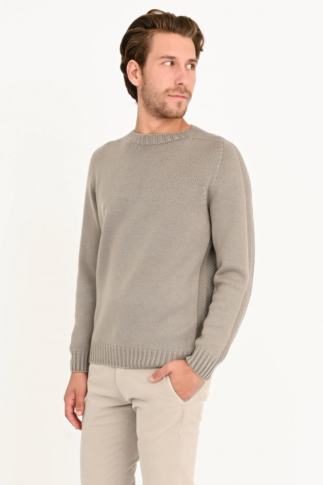 04651/ Pullover aus Schurwolle in Taupe