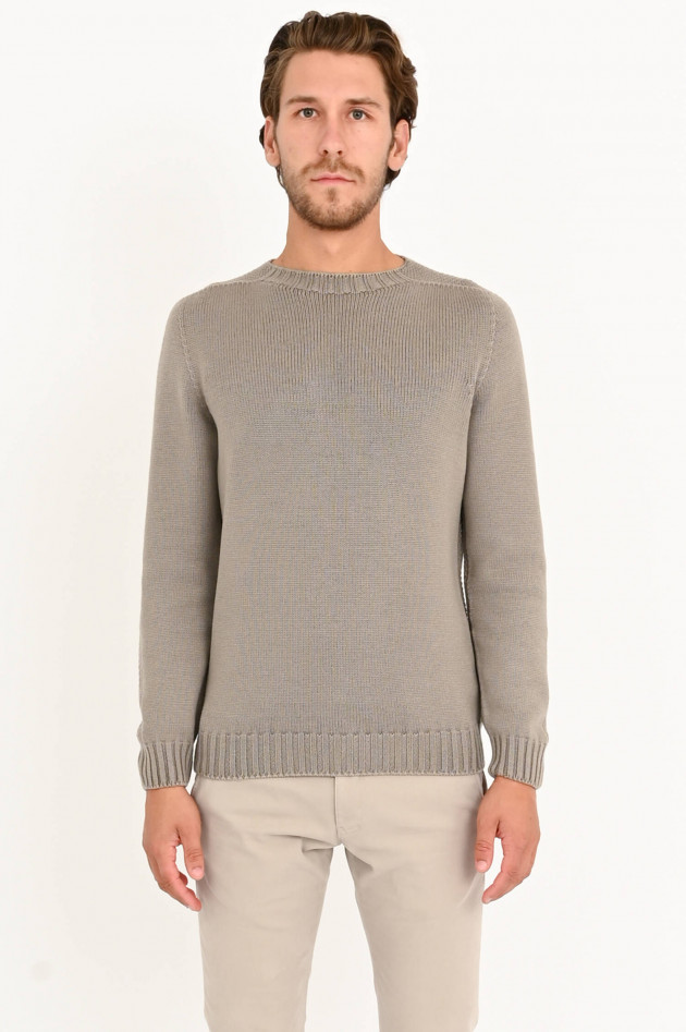 04651/ Pullover aus Schurwolle in Taupe