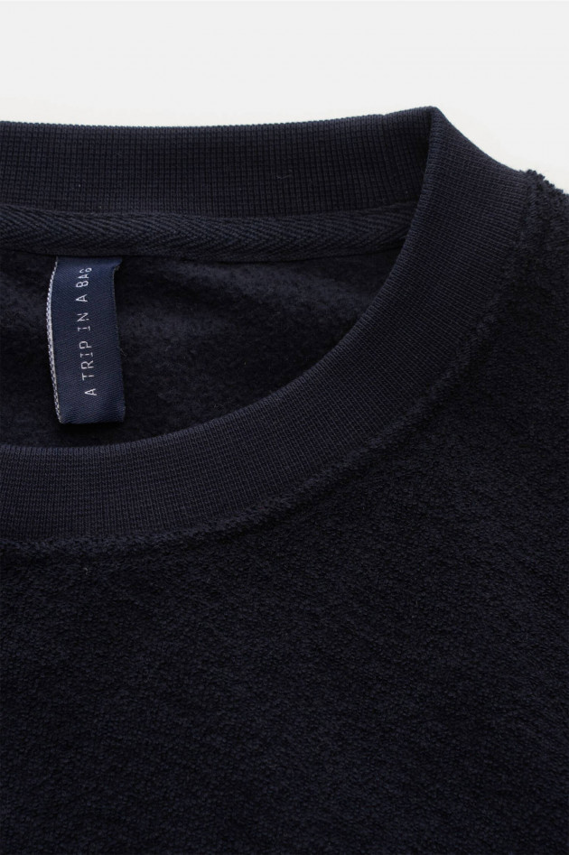 04651/ Frottee Sweater in Navy