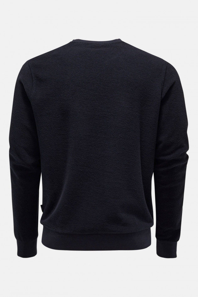 04651/ Frottee Sweater in Navy