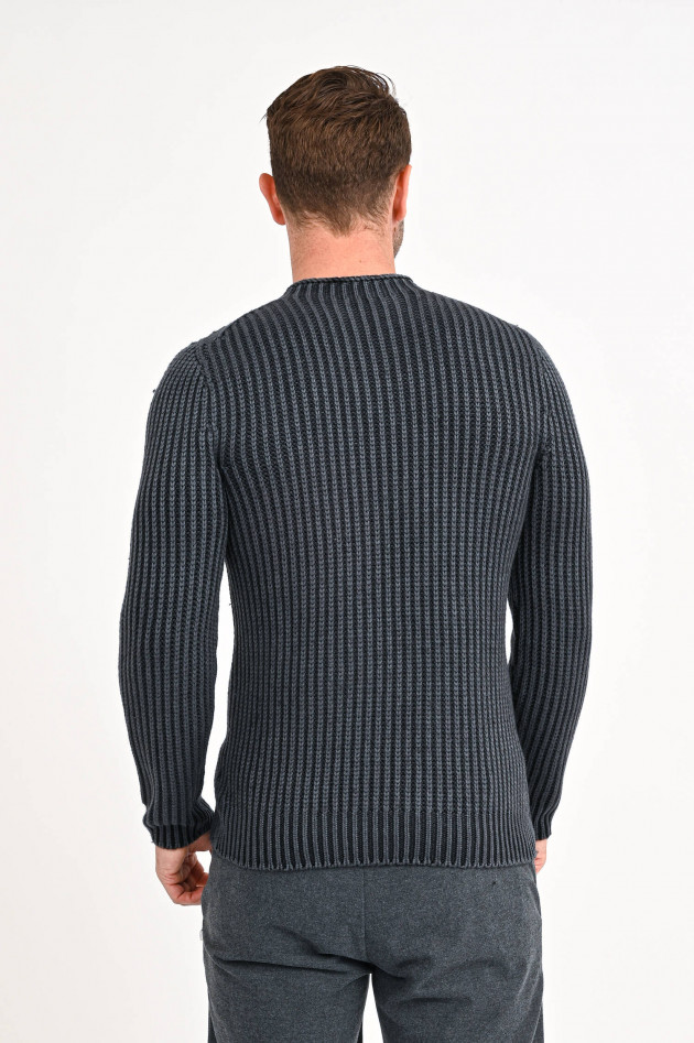 04651/ Strickpullover FOGGY RIP in Anthrazit/Schwarz