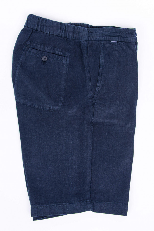 04651/ Leinen Bermudas in Navy