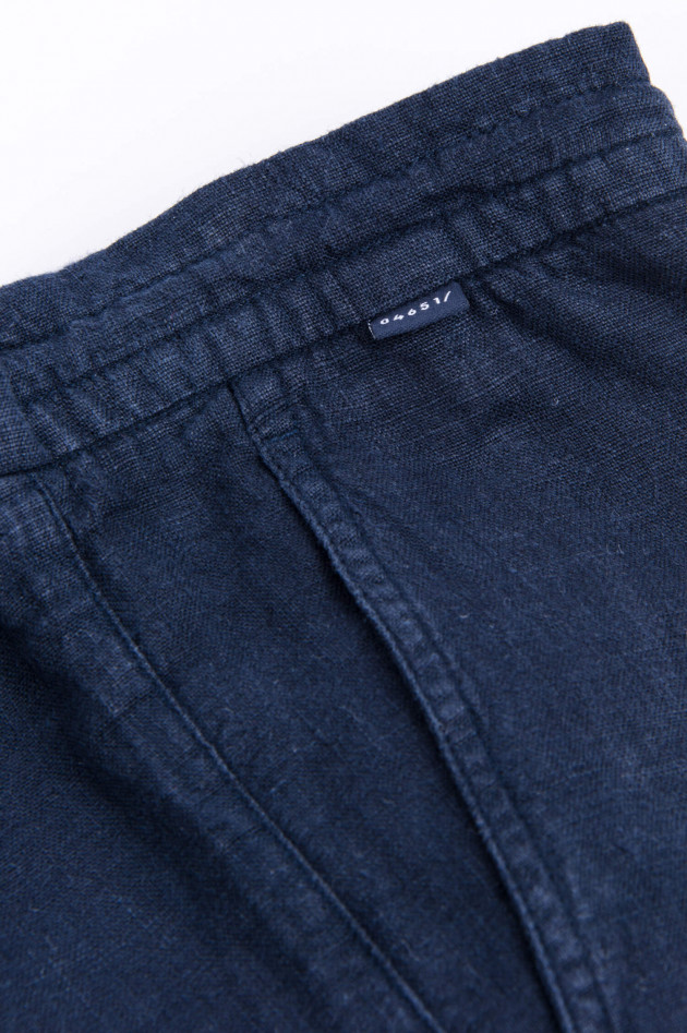 04651/ Leinen Bermudas in Navy