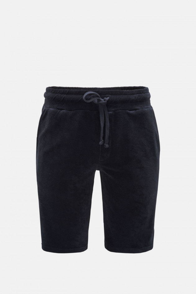 04651/ Bermuda Shorts aus Frottee in Navy