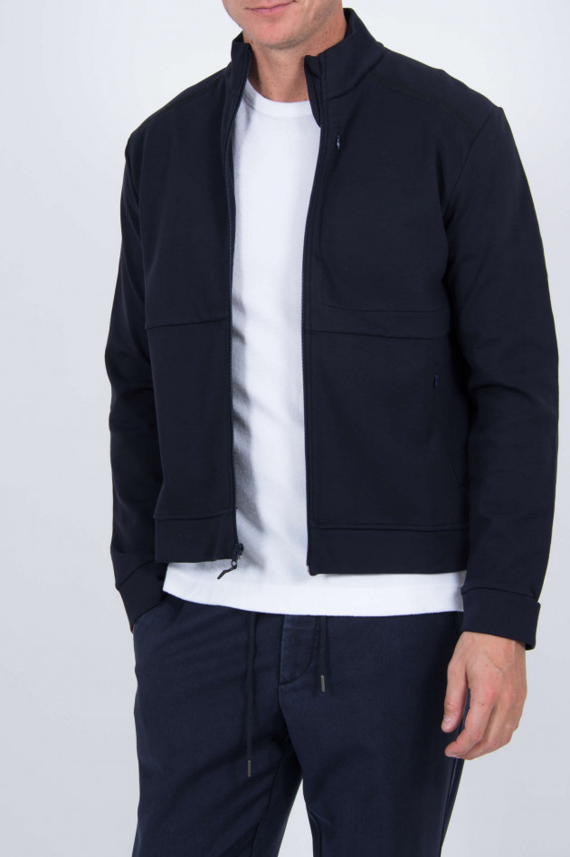 04651/ Sweatjacke in Navy