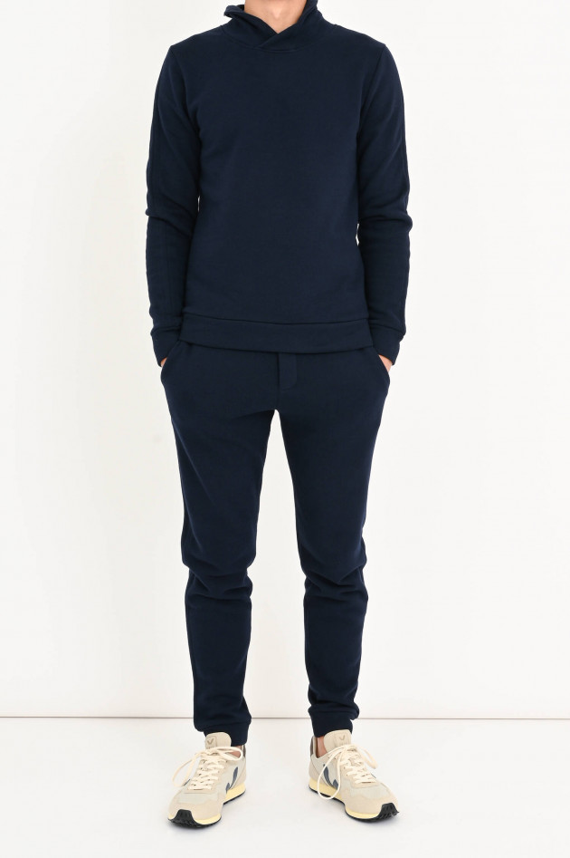04651/ Sweater aus Baumwoll-Kaschmir-Mix in Navy