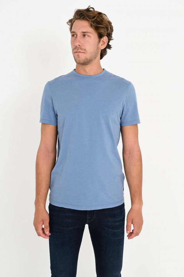 04651/ T-Shirt aus Bio-Baumwolle in Meeresblau
