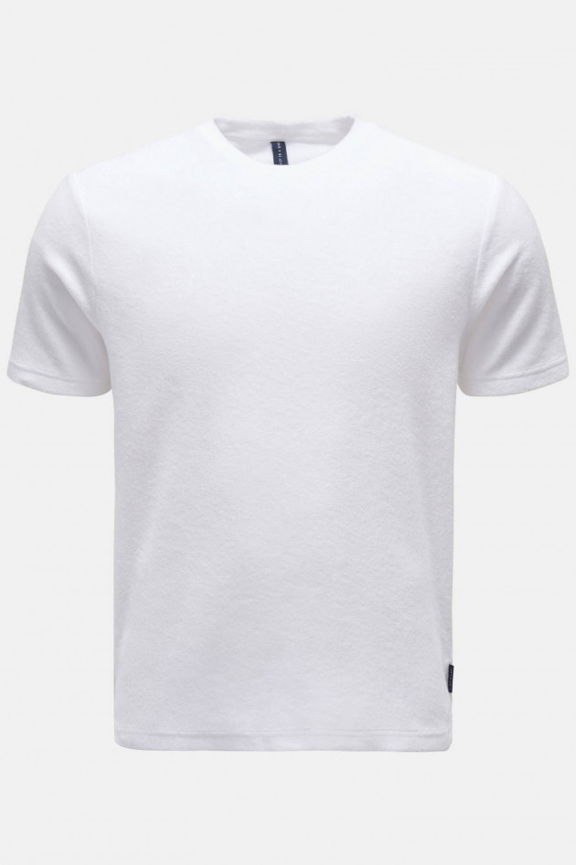 04651/ T-Shirt aus Frottee in Weiß