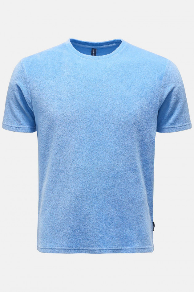 04651/ Frottee T-Shirt in Himmelblau
