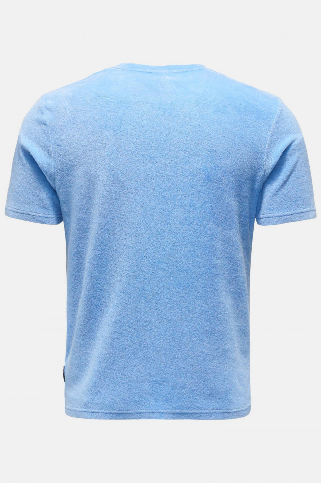 04651/ Frottee T-Shirt in Himmelblau