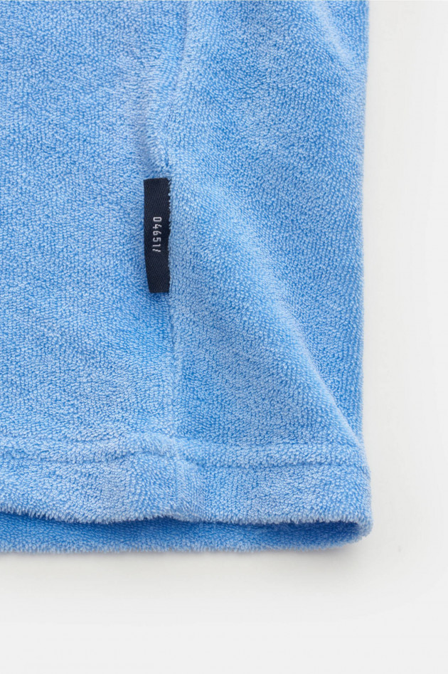 04651/ Frottee T-Shirt in Himmelblau