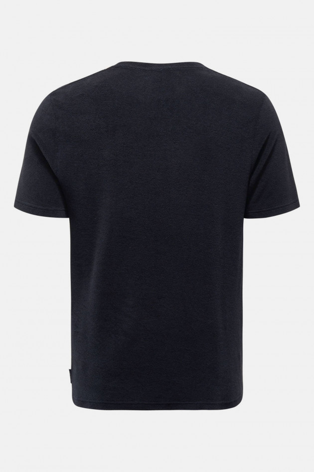 04651/ T-Shirt aus Frottee in Navy