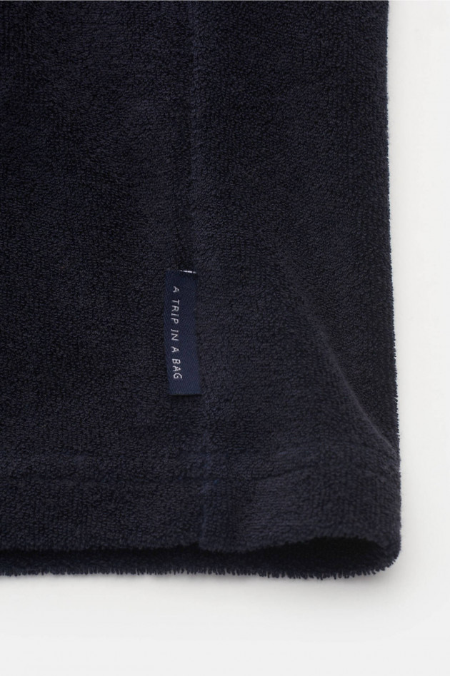 04651/ T-Shirt aus Frottee in Navy