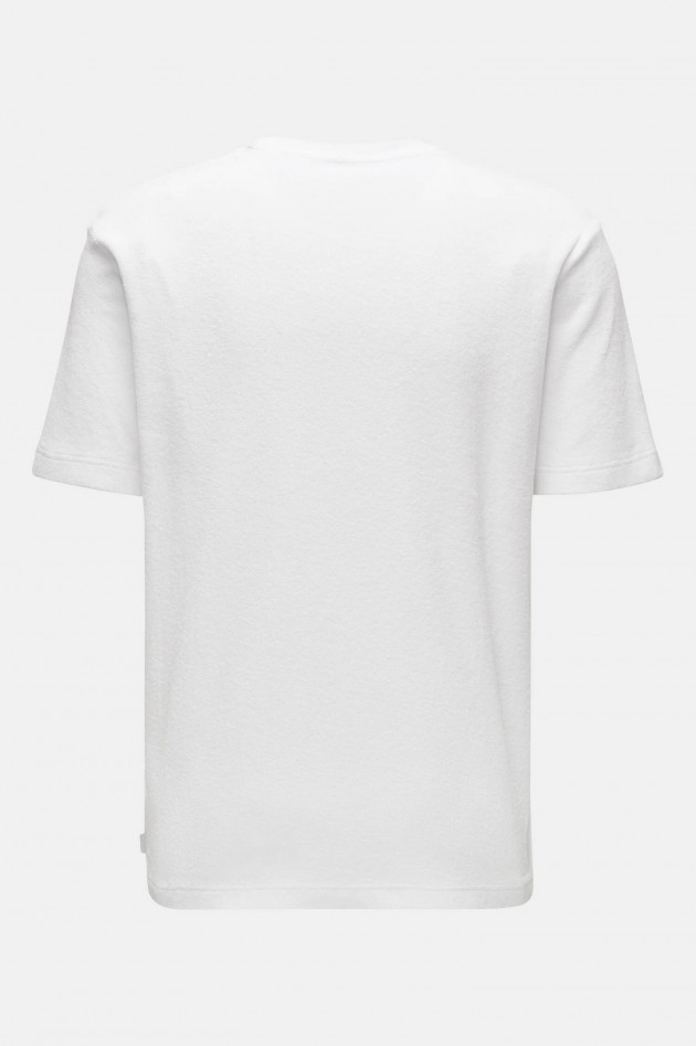 04651/ Frottee T-Shirt TERRY in Weiß