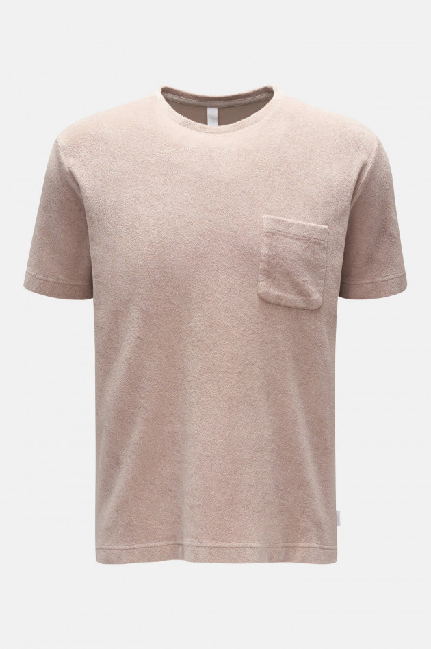 04651/ Frottee T-Shirt TERRY in Taupe