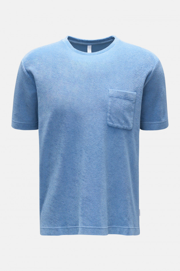 04651/ Frottee T-Shirt TERRY in Hellblau