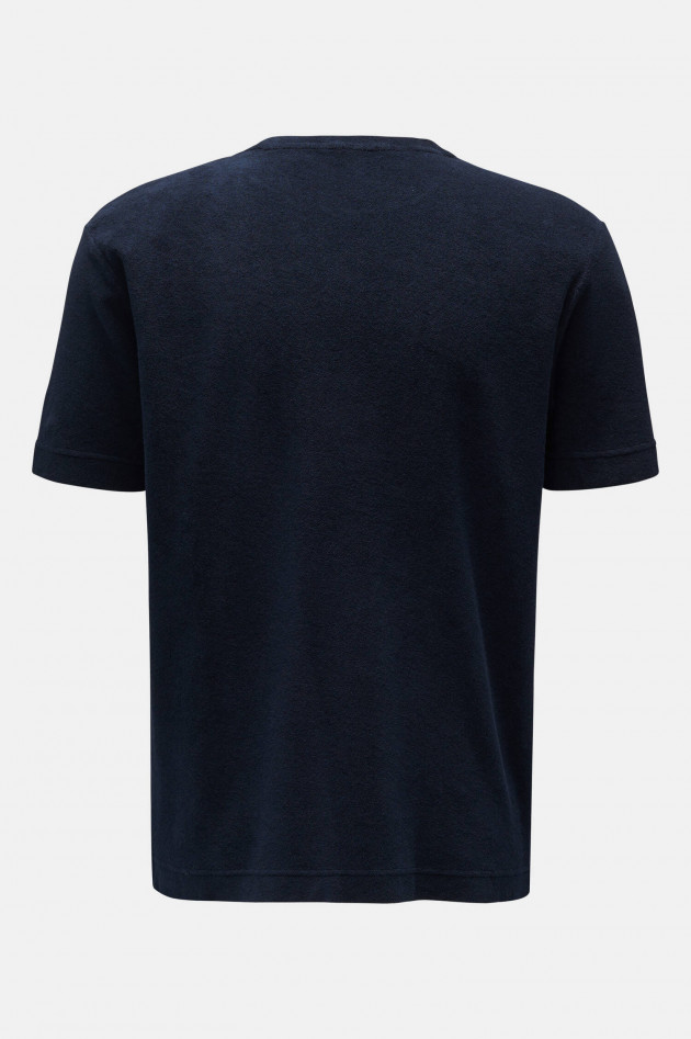 04651/ Frottee T-Shirt TERRY in Navy