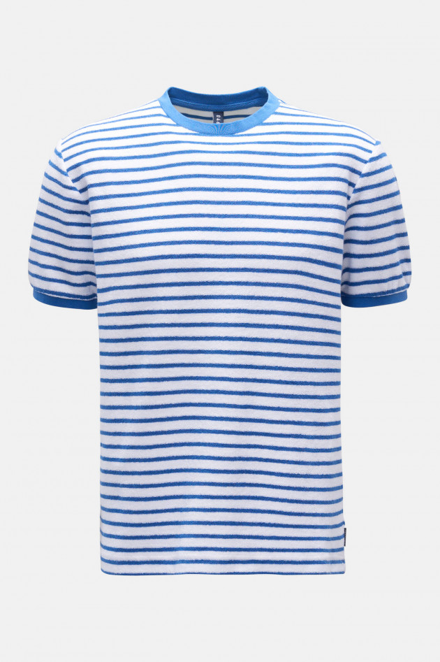 04651/ T-Shirt TERRY STRIPE TEE in Blau/Weiß gestreift