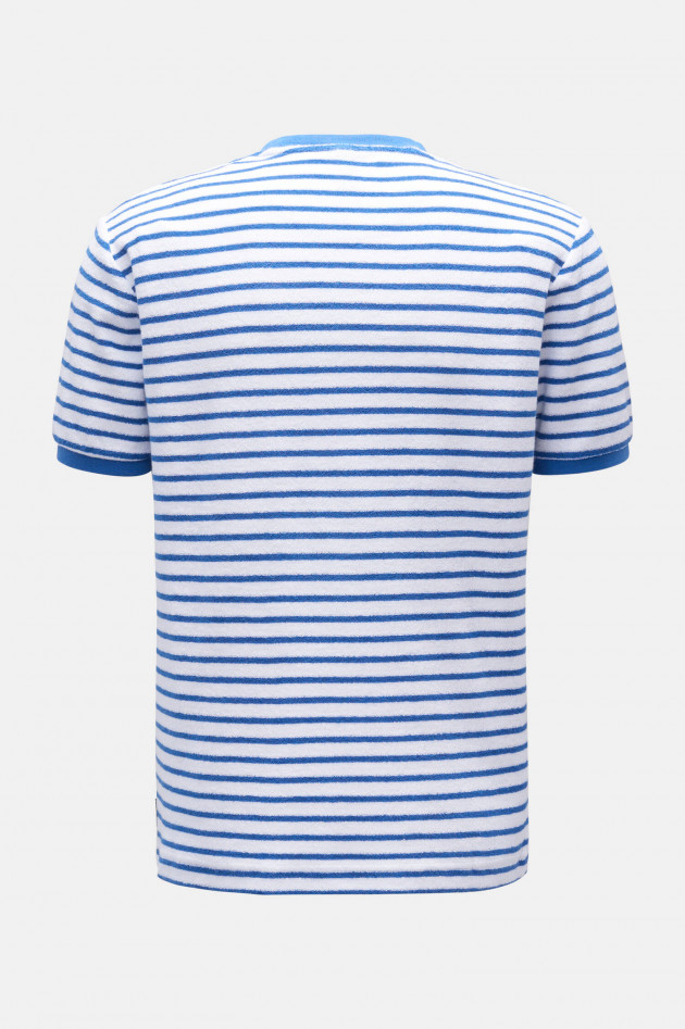 04651/ T-Shirt TERRY STRIPE TEE in Blau/Weiß gestreift