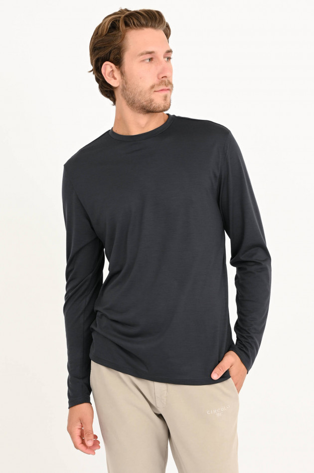 04651/ Longsleeve in Anthrazit