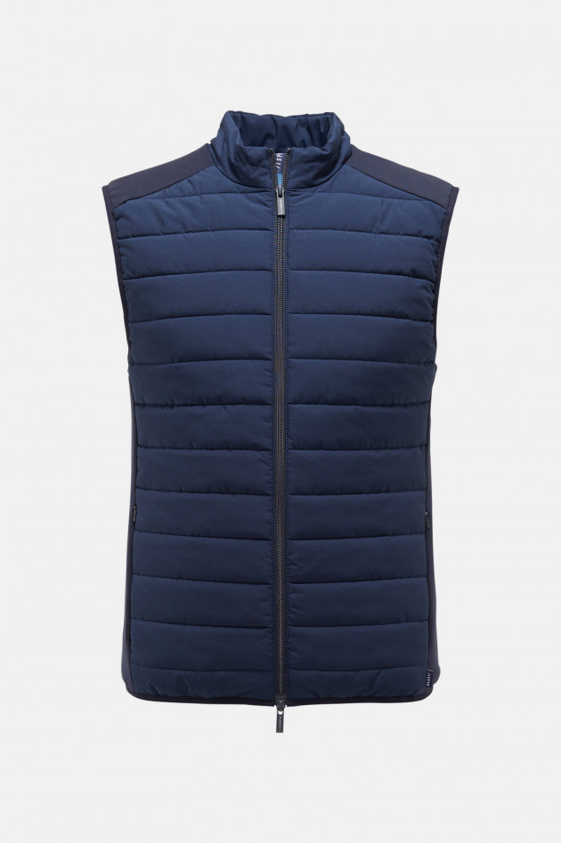 04651/ Kontrastierendes Gilet in Blau